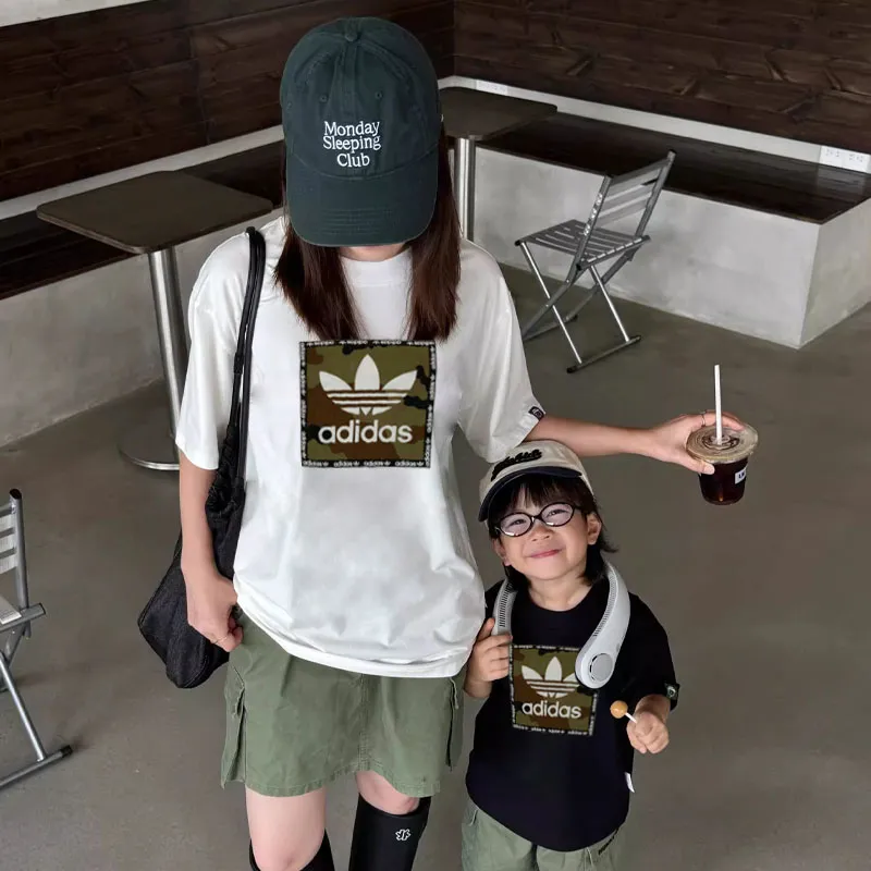 【90-160cm+親サイズ】人気爆発中 よく売れる カジュアル トレンド 親子ペア 半袖 Tシャツ