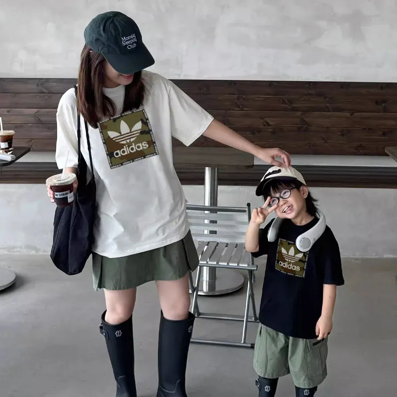 【90-160cm+親サイズ】人気爆発中 よく売れる カジュアル トレンド 親子ペア 半袖 Tシャツ