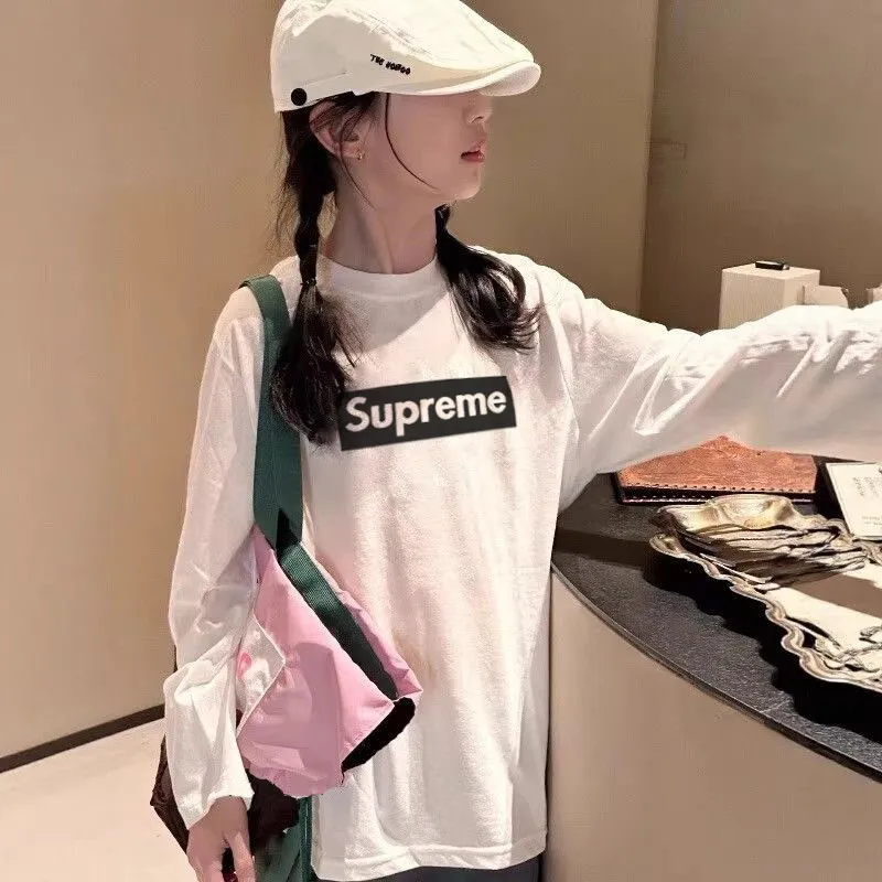 【90-160cm】好感度100% 爆売れ中 トレンド シンプル 快適 女の子 長袖 Tシャツ
