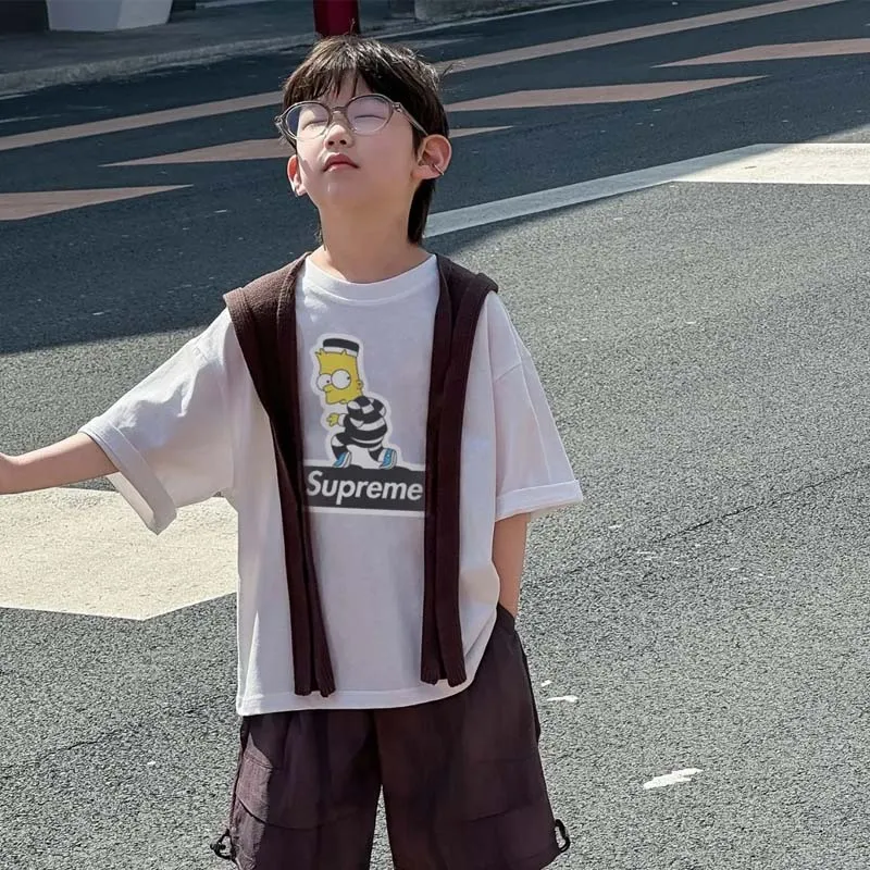 【90-160cm】人気爆発中 今季大注目 カジュアル トレンド 着やすい 男の子 半袖 Ｔシャツ
