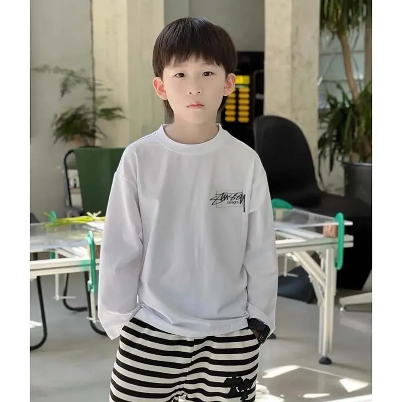 【90-160cm】ママたちに大好評 爆売れ中 トレンド カジュアル 長袖 Ｔシャツ