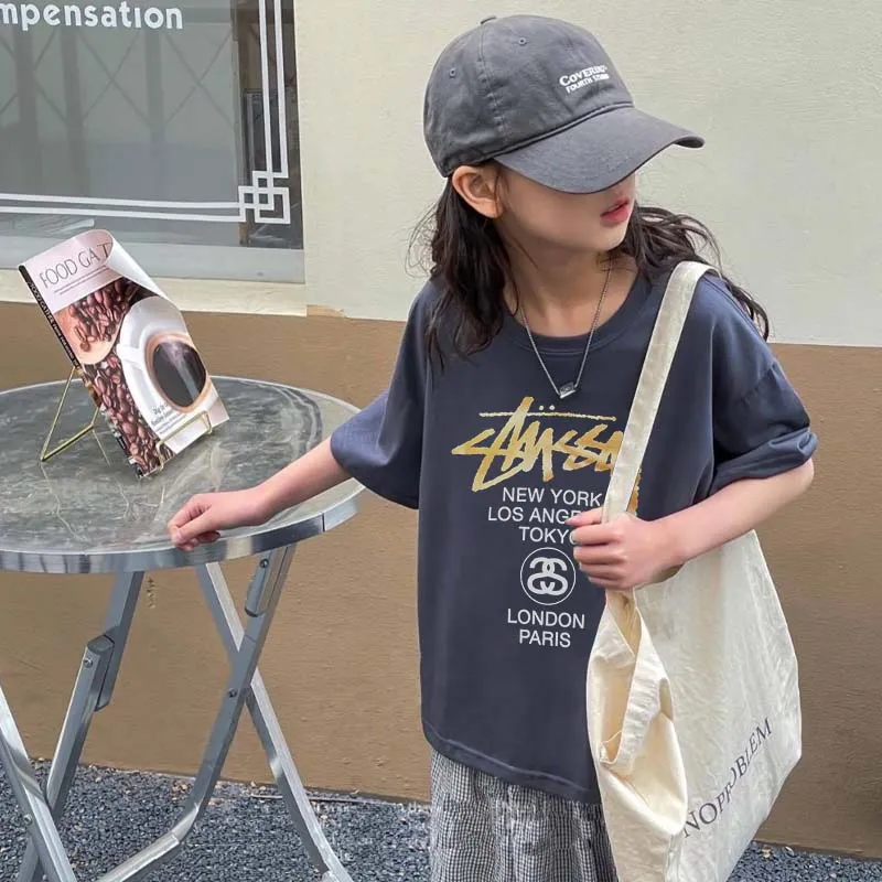 【90-160cm】毎日着たくなる 爆売れ中 カジュアル 合わせやすい 女の子 半袖 Tシャツ